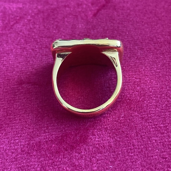 18k Gold Plated Evil Eye Talisman Ring - Picture 3 of 3